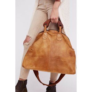 NWT Free People Willow Vintage Tote Bag / Tan